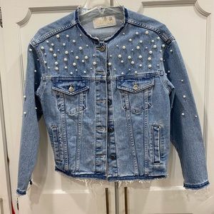 Yoga jeans pearl denim jacket